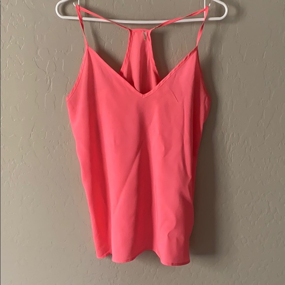 Francesca’s Neon Pink Racerback Tank - Picture 1 of 2